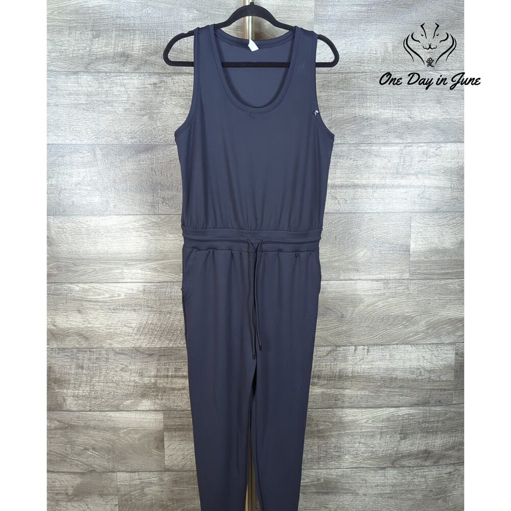 Zella Sleeveless Drawstring Jumpsuit Size M